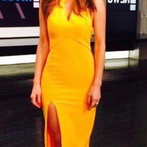 Topshop dress yellow